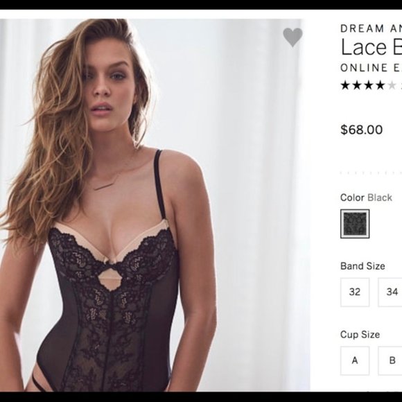 New Dream Angels Floral Lace Rings Bustier Corset - Picture 4 of 16